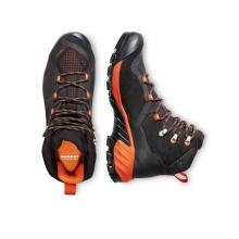 Mammut Wanderschuhe Sapuen High GTX (Veloursleder, wasserdicht) schwarz/orange Herren